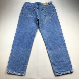 Vintage Levis Jeans Mens 38x32 Blue Denim Relaxed Fit Straight Leg Stone Wash